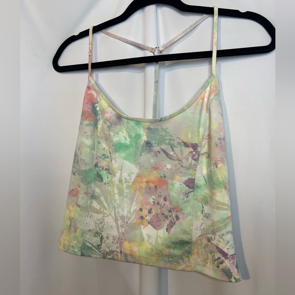 Women’s Victorias Secret Floral Print Cropped Active  Camisole Top